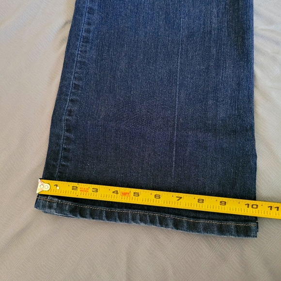 Loft Curvy Flare Jeans - Sz 8, Dark Blue - Picture 10 of 10